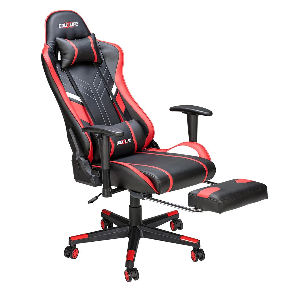 Gaming Chair Massage Ergonomic High Back Design