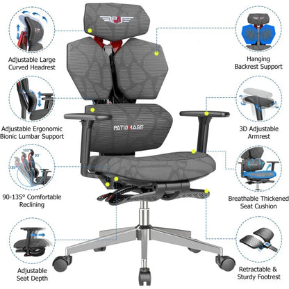 Ergonomic Gaming Chair with Adjustable Lumbar Support - Tech Gamer Depot