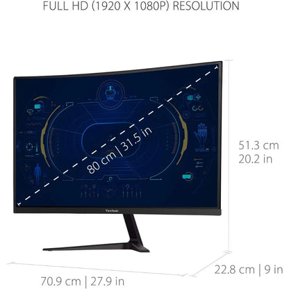 32 Gaming Monitor with Premium, Eye Care, HDMI - Tech Gamer Depot