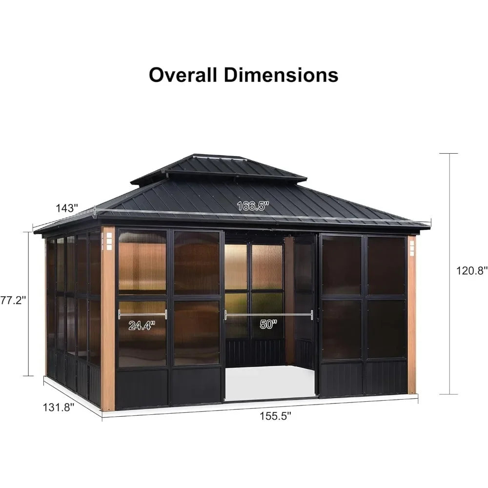 12'X 14 Hardtop Patio Canopy - Tech Gamer Depot