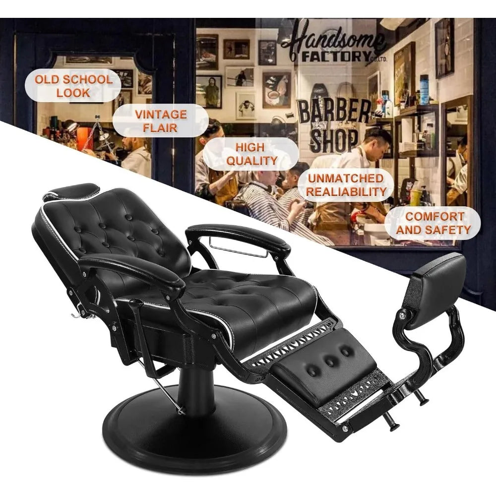 Artist hand Barber Chair All Purpose Hydraulic Recline Salon Chair - Tech Gamer Depot