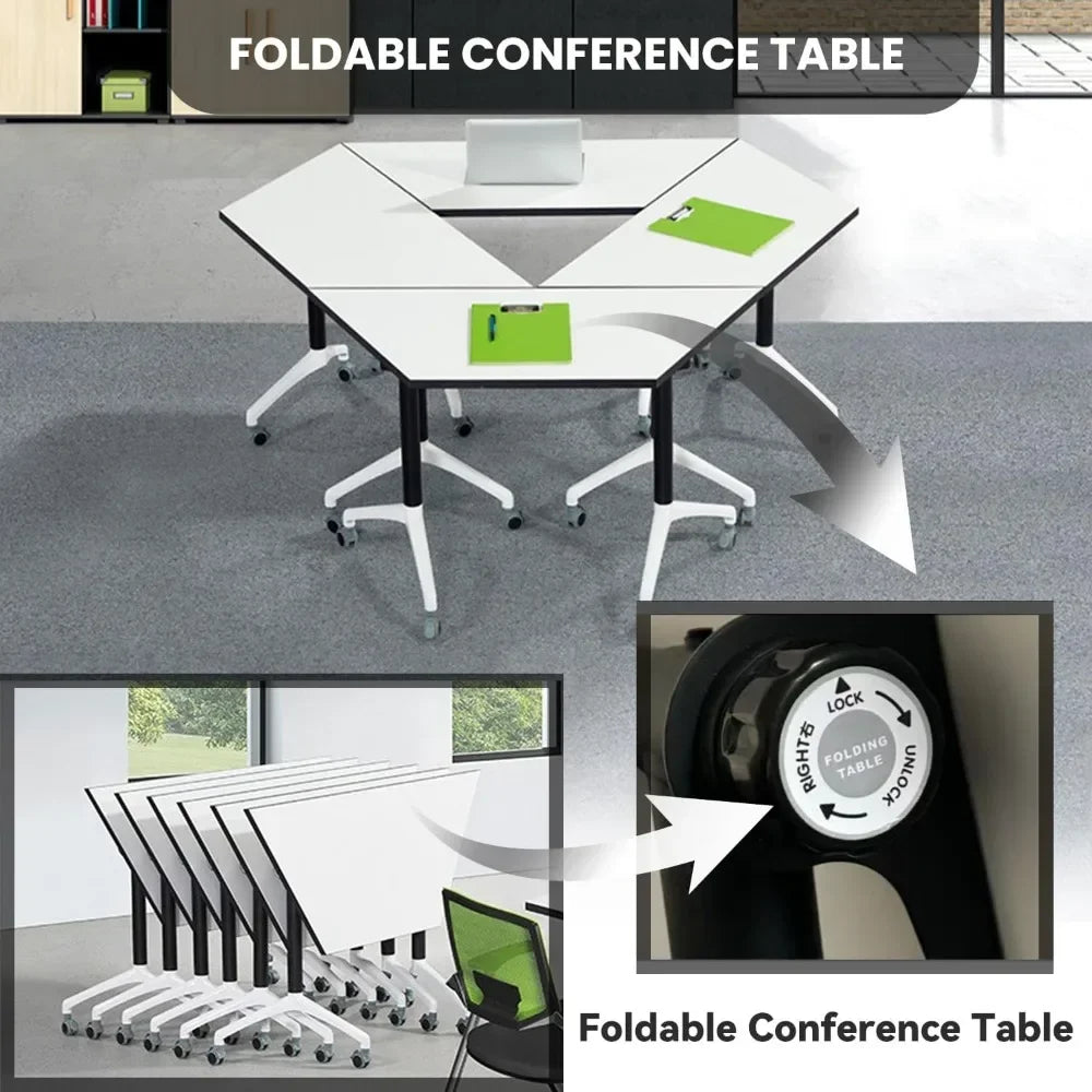 Folding Conference Table Rolling Conference Room Table - Tech Gamer Depot