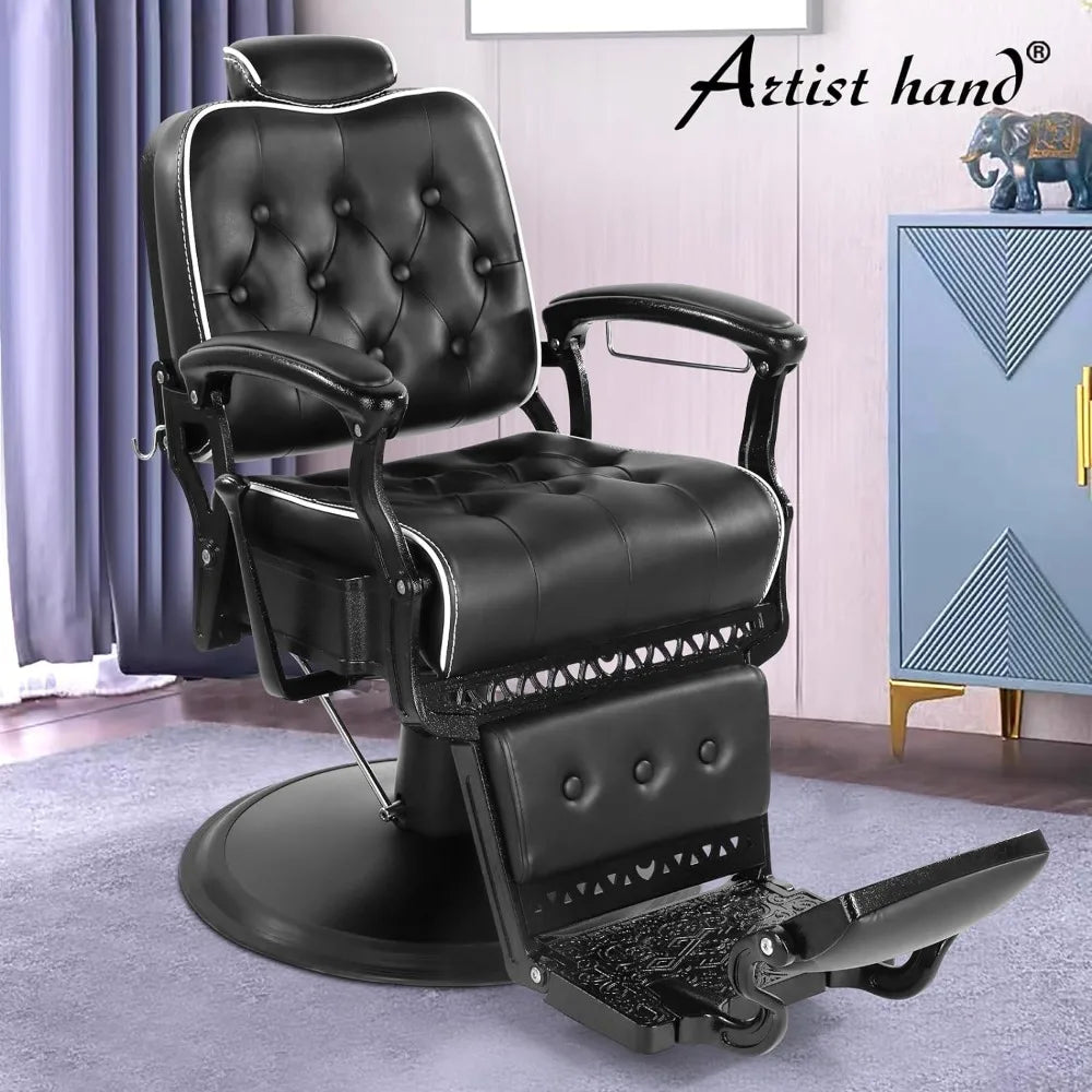 Artist hand Barber Chair All Purpose Hydraulic Recline Salon Chair - Tech Gamer Depot