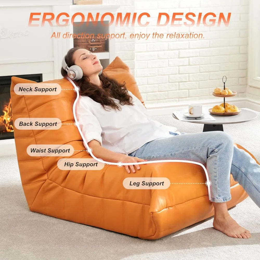 Bean Bag Chair, Giant Sofa, Memory Foam Chairs for Adults - Tech Gamer Depot